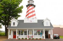 Our charming lighthouse building!
