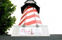 You wont miss the beautiful lighthouse on our building!