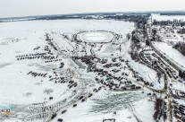 Aerial View Of Tip Up Festival